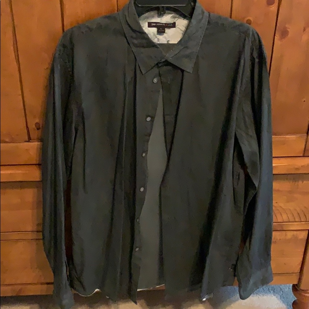John Varvatos USA dark grey XL button down